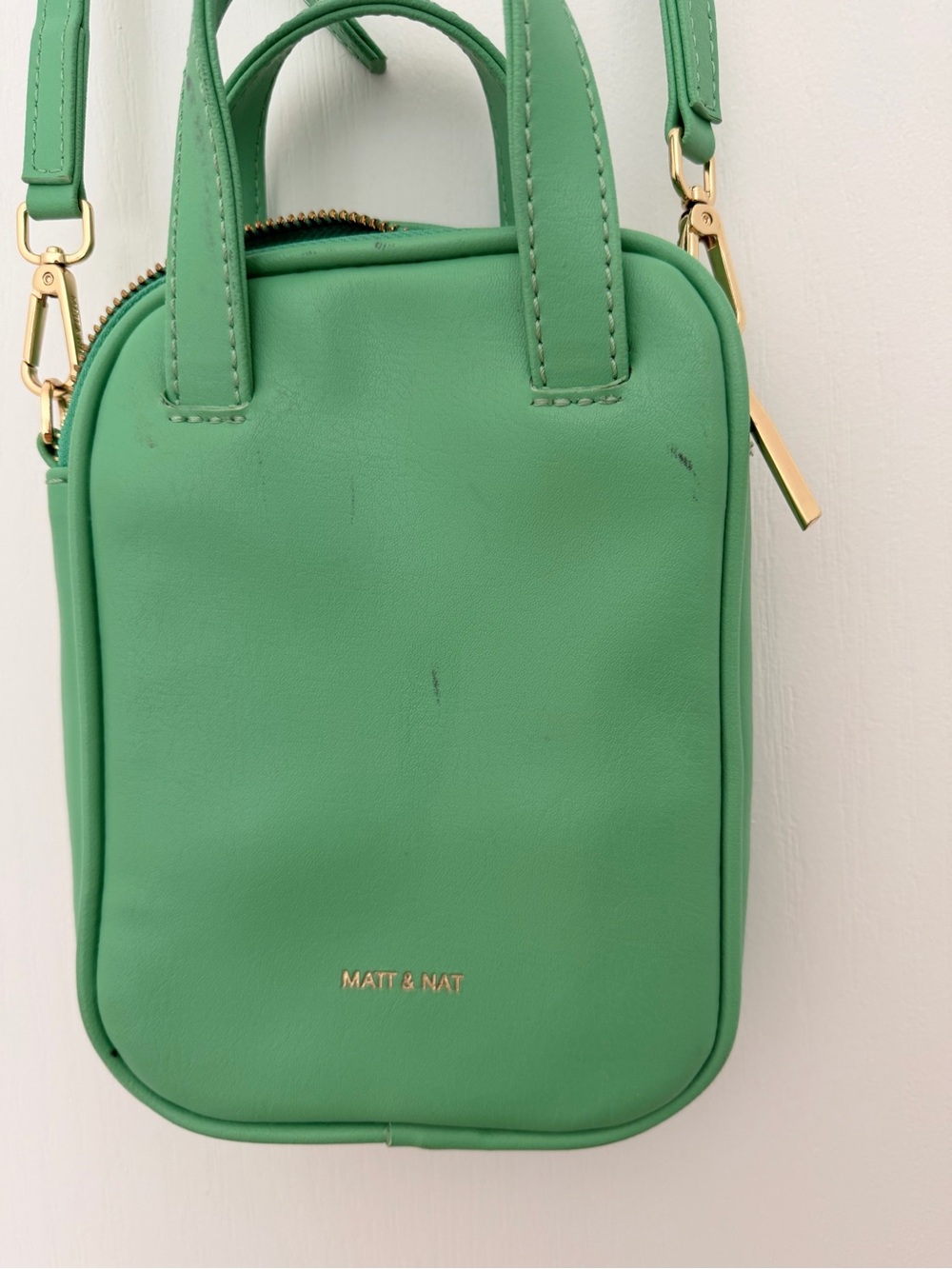 Matt & Nat Green Crossbody Mini Bag
